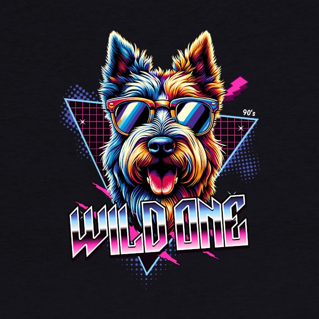 Wild One Scottish Terrier by Miami Neon Designs